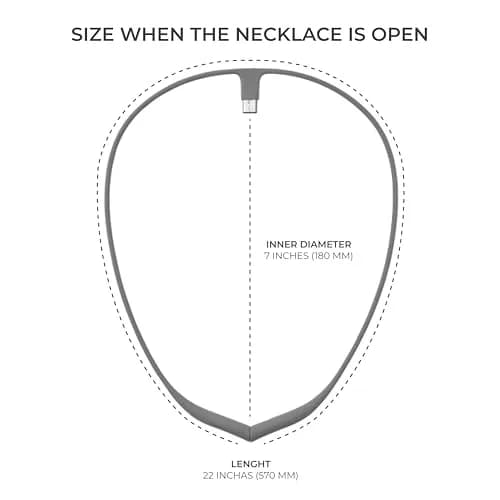 Upright GO Magnetic Necklace for GO 2 & GO S Posture Trainer (Small, Gray) | Silicone, USB-C Magnetic Clasp thumbnail 6