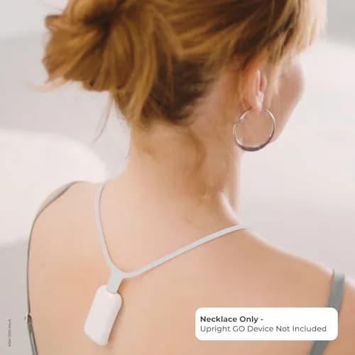 Upright GO Magnetic Necklace for GO 2 & GO S Posture Trainer (Small, Gray) | Silicone, USB-C Magnetic Clasp thumbnail 2