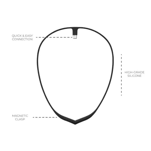 Upright GO Magnetic Necklace (Necklace Only) for GO S and GO 2 Posture Trainer, Pink | Silicone, All-Day Wear thumbnail 4