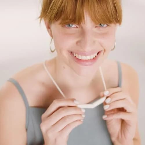 Upright GO Magnetic Necklace (Necklace Only) for GO S and GO 2 Posture Trainer, Pink | Silicone, All-Day Wear thumbnail 5