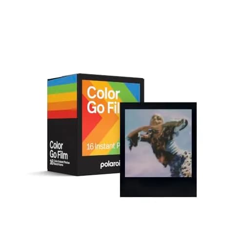 Polaroid Go Color Film - Black Frame, 16 Photos (2-Pack) | Mini Instant Film for Polaroid Go Camera thumbnail 1