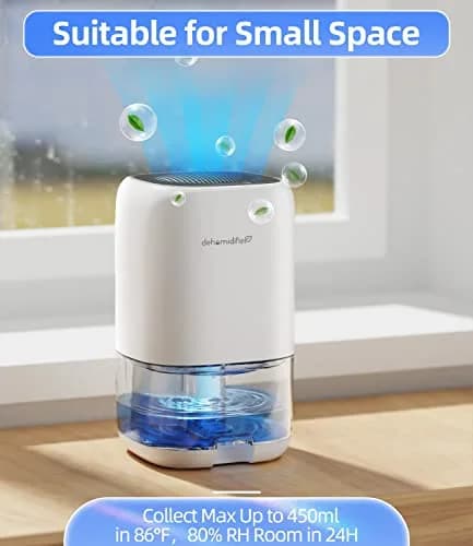TABYIK 1000ml (35oz) Dehumidifier | Quiet 28dB Operation for Bedrooms & RVs thumbnail 2