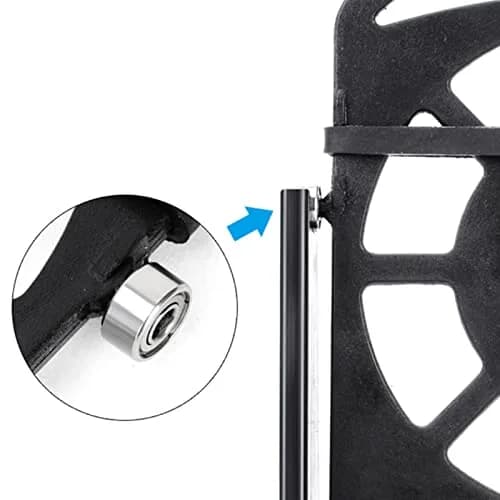 Xiaokeis Portable Electronic Device Stand Support for Dual Phones | Silent Step Counter & Holder, Black thumbnail 5