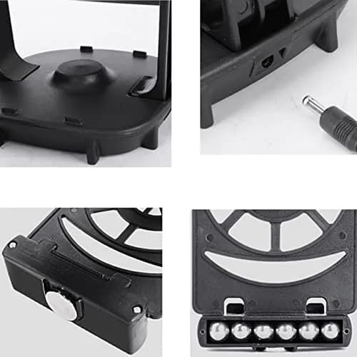 Xiaokeis Portable Electronic Device Stand Support for Dual Phones | Silent Step Counter & Holder, Black thumbnail 6