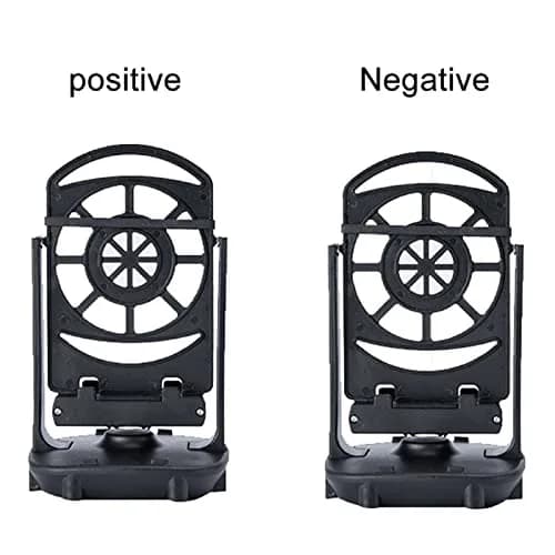 Xiaokeis Portable Electronic Device Stand Support for Dual Phones | Silent Step Counter & Holder, Black thumbnail 8