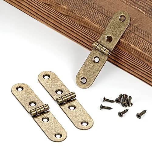 YCSJ Antique Brass Mini Hinges for Jewelry Box Bird House Handmade Crafts | Rust-Resistant, Small Size, 20 Pieces thumbnail 1