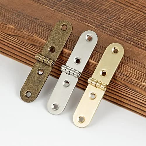 YCSJ Antique Brass Mini Hinges for Jewelry Box Bird House Handmade Crafts | Rust-Resistant, Small Size, 20 Pieces thumbnail 5