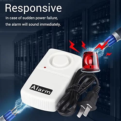 Gegong Automatic Power Failure Alarm 120dB with LED Indicator | 265V High Voltage Resistant thumbnail 3