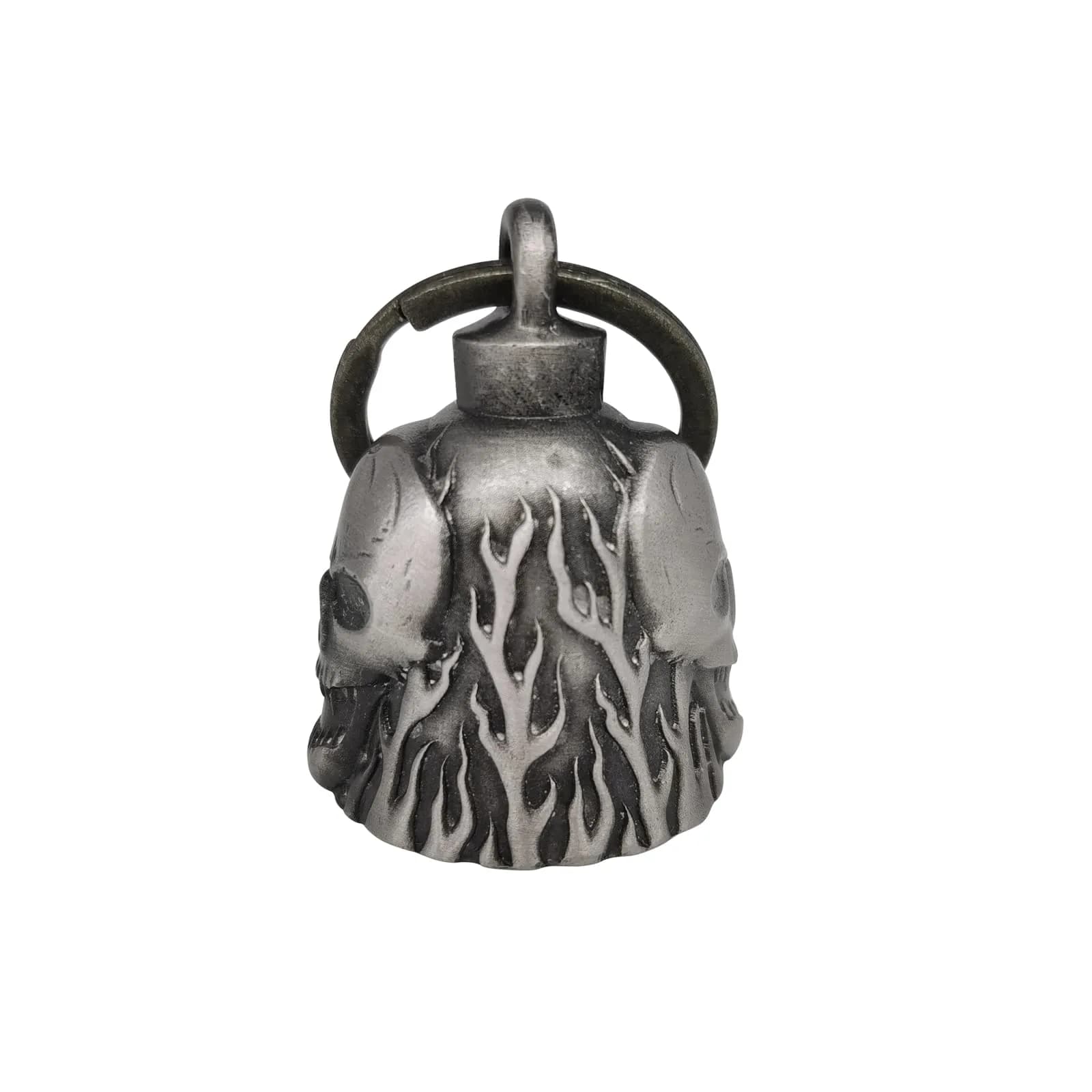 Dream Apparel Skull & Flame Guardian Angel Motorcycle Bell - Ride with Style - view 3
