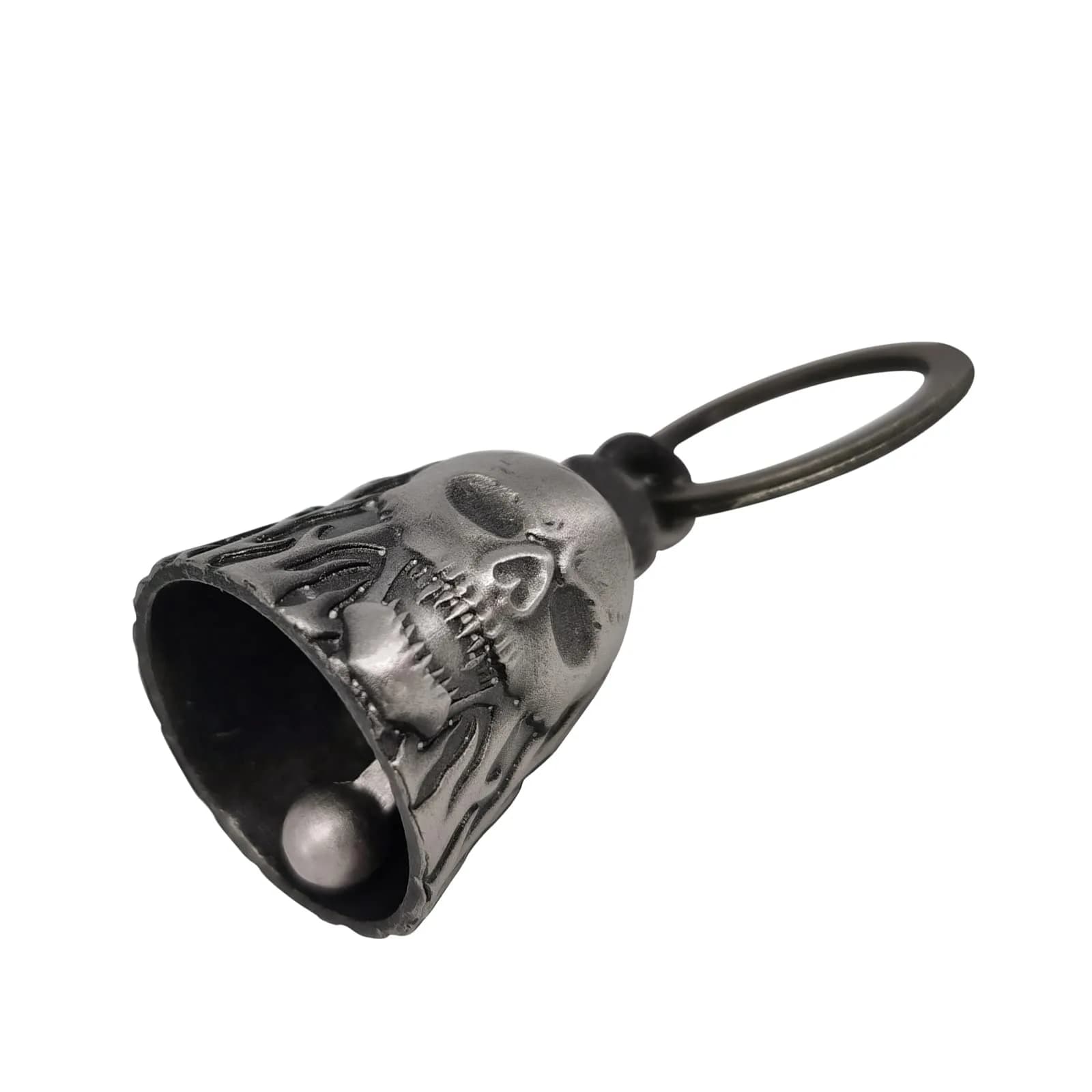 Dream Apparel Skull & Flame Guardian Angel Motorcycle Bell - Ride with Style - view 4