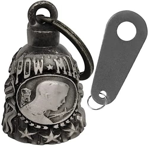 Dream Apparel Guardian Angel Motorcycle Bell | Drive Away Gremlin, Biker Bell for Men Women Rider Riding, Good Luck Gift thumbnail 1