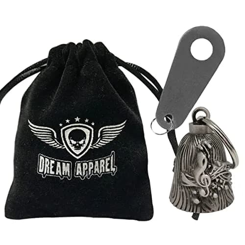 Dream Apparel Musical Note Guardian Angel Motorcycle Bell | Ride with Good Luck Charm thumbnail 2