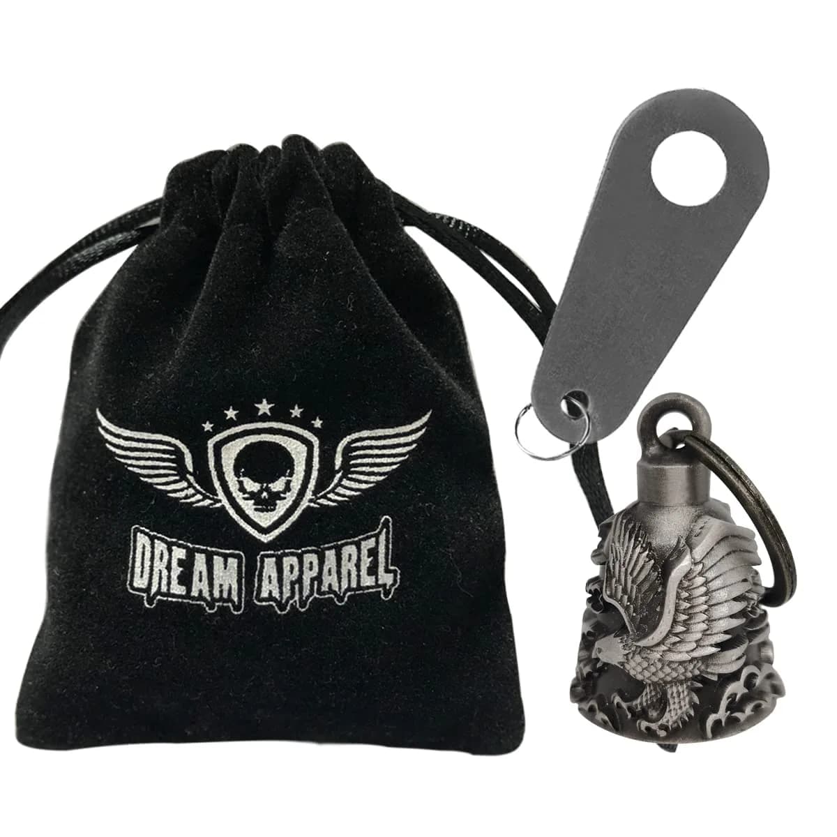 Dream Apparel Eagle Guardian Angel Motorcycle Bell - Drive Away Gremlins - view 2