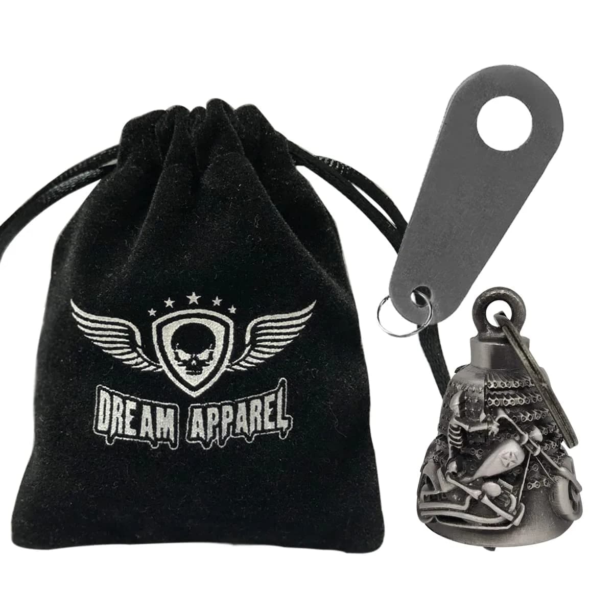 Dream Apparel Biker & Skull Guardian Angel Motorcycle Bell - Ride with Protection - view 2