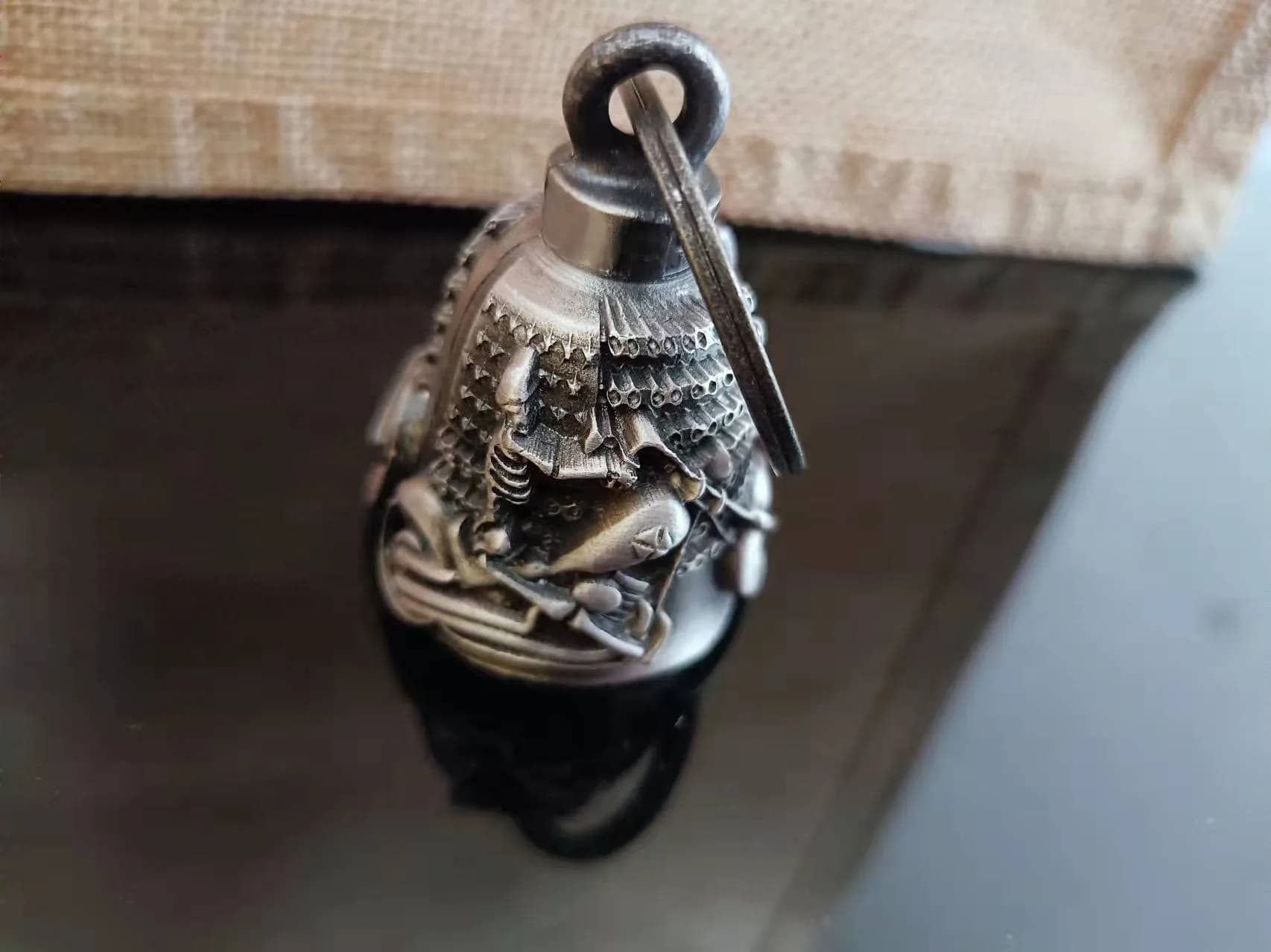 Dream Apparel Biker & Skull Guardian Angel Motorcycle Bell - Ride with Protection - view 3