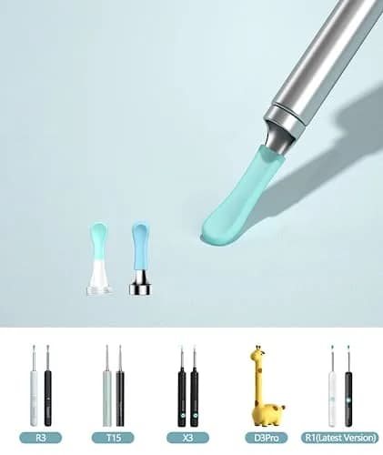 BEBIRD Replacement Tips Ear R1-8 PCS Waterproof Silicone Ear Spoon for Wet/Dry Earwax Cleaning | Original Ear Cleaner Tips Set for W3/R3/T15/X3/D3Pro/M9 thumbnail 2