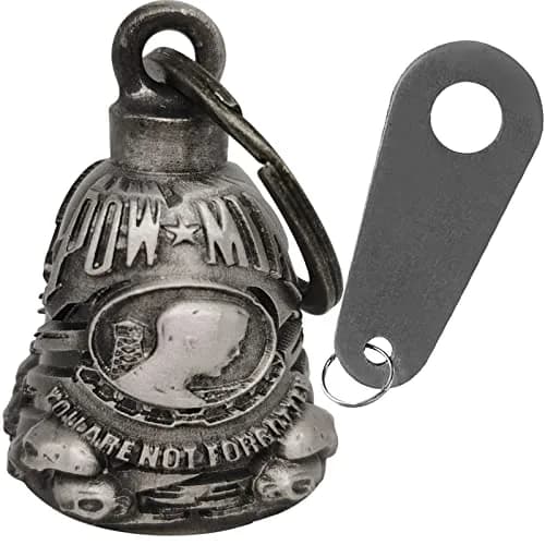 Dream Apparel Guardian Angel Motorcycle Bell - 'You Are Not Forgotten' Design thumbnail 1