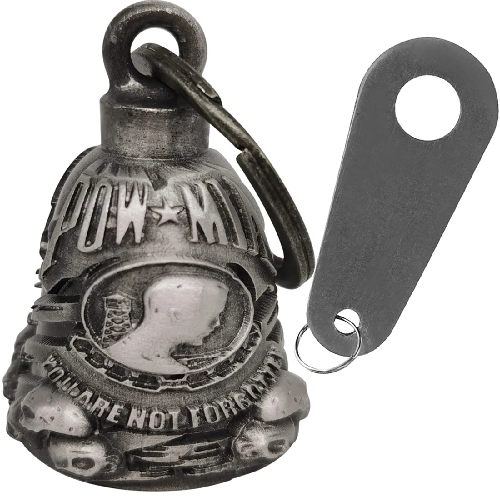 Dream Apparel Guardian Angel Motorcycle Bell - 'You Are Not Forgotten' Design - main product image