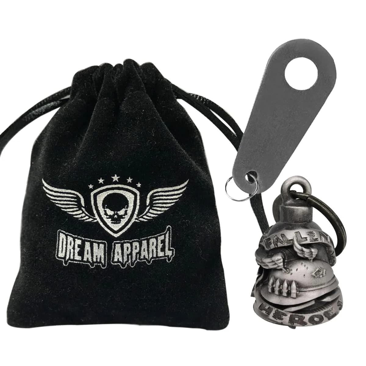 Dream Apparel Heroes Guardian Angel Motorcycle Bell | Drive Away Gremlin, Biker Bell for Riders - view 2