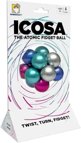 Brainwright Icosa Ice - The Atomic Fidget Ball | Twist, Turn, Fidget for Kids & Adults thumbnail 4
