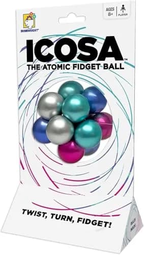 Brainwright Icosa Ice - The Atomic Fidget Ball | Twist, Turn, Fidget for Kids & Adults thumbnail 3