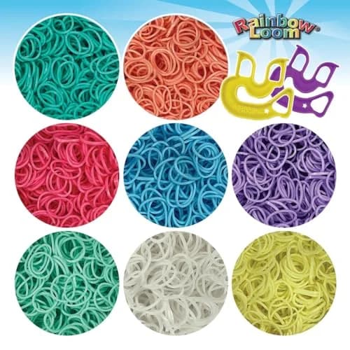 Rainbow Loom Treasure Box Pastel Edition - 8,000 Rubber Bands & 2 Happy Looms | Art Craft Kit for Ages 7+ thumbnail 4