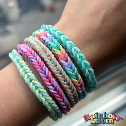 Rainbow Loom Treasure Box Pastel Edition - 8,000 Rubber Bands & 2 Happy Looms | Art Craft Kit for Ages 7+ thumbnail 6