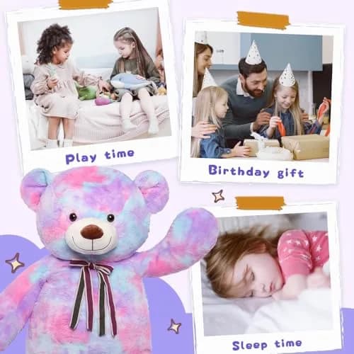 Tezituor Big Teddy Bear 52'' Giant Plush Toy, Soft & Safe for Kids & Adults thumbnail 7