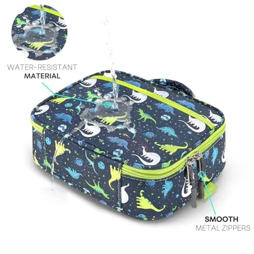 mibasies Kids Lunch Box Galaxy Dinosaur | Insulated Lunch Bag for School & Kindergarten thumbnail 4