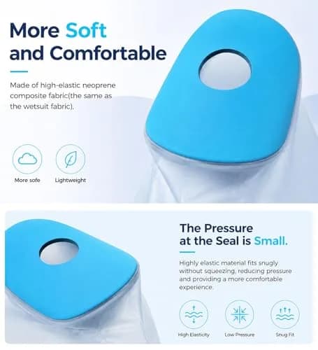 Divvsck PICC Line Shower Cover Waterproof Arm Sleeve for Chemotherapy & Wound Care | Reusable, Snug Fit (70-120 chars) thumbnail 2