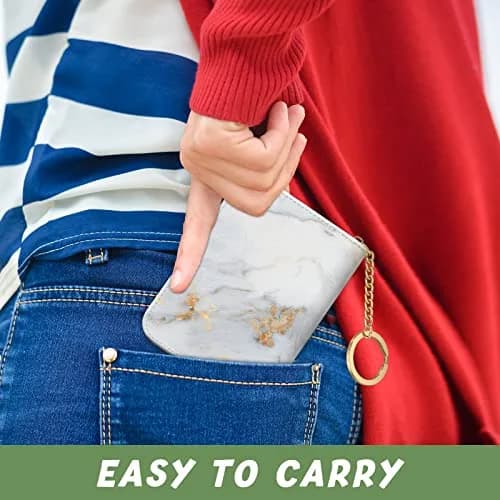 Aiawoxc Credit Card Holder for Women, Slim RFID Leather Wallet, Small Card & Cash Organizer thumbnail 7