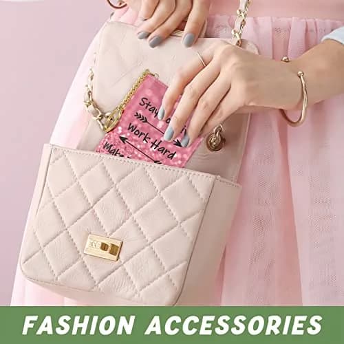 Aiawoxc Credit Card Holder for Women, Small RFID Wallet Leather Card Case | Slim, Zipper & Keychain thumbnail 6