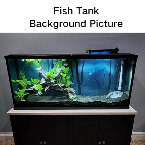 ELEBOX Fish Backgrounds Paper 19" x 48" | 3D Stone & Trees Aquarium Decor thumbnail 5
