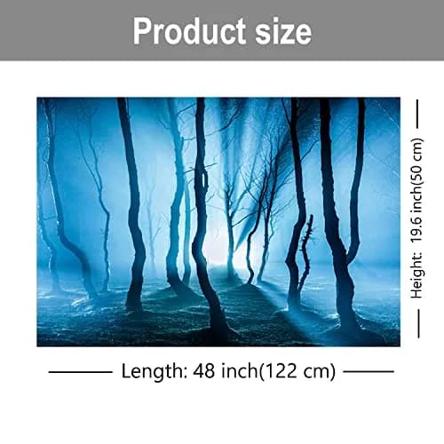 ELEBOX Fish Backgrounds Paper 19" x 48" | 3D Stone & Trees Aquarium Decor thumbnail 8