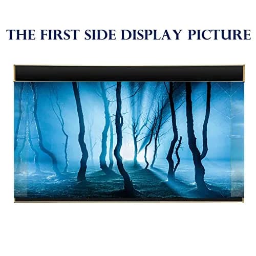 ELEBOX Fish Backgrounds Paper 19" x 48" | 3D Stone & Trees Aquarium Decor thumbnail 2
