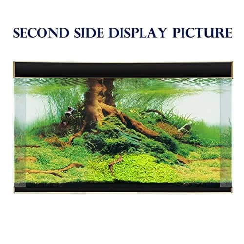 ELEBOX 3D Aquarium Background Double Sides Fish Tank Wallpaper 19.5"x48" | Realistic Underwater Scene with Depth thumbnail 2