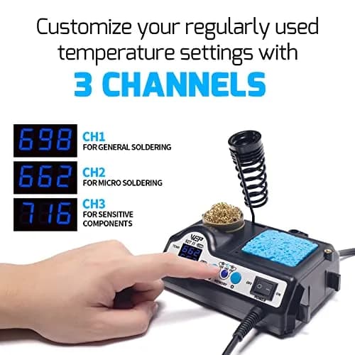 WEP 927-IV Soldering Station Kit High-Power 110W | Space-Saving, Precise & USA-Imported (110-127V) thumbnail 6