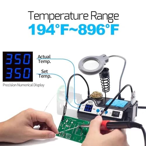 WEP 927-IV Soldering Station Kit High-Power 110W | Space-Saving, Precise & USA-Imported (110-127V) thumbnail 5