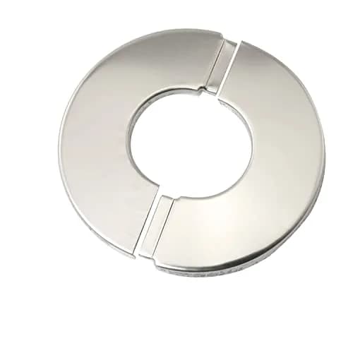 PZRT 2pcs Wall Split Flange, Stainless Steel Round Escutcheon Plate for 35mm Diameter Pipe | Rust-proof & Easy Install thumbnail 1