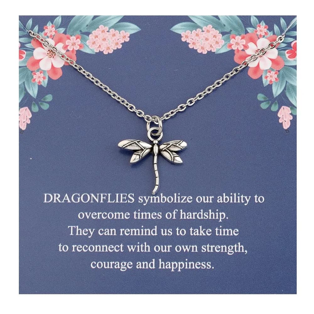 TGBJE Dragonfly Necklace - Spirit Animal Gift for Women & Daughters - Charm Jewelry — Dragonflies Necklace