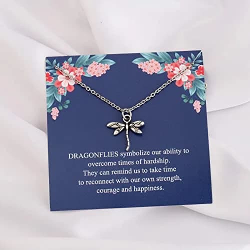 TGBJE Dragonfly Necklace - Spirit Animal Gift for Women & Daughters - Charm Jewelry thumbnail 6
