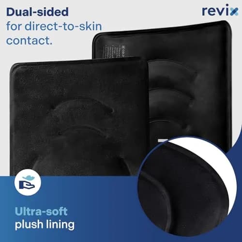 REVIX XL Knee Ice Pack Wrap for Recovery | Cold Compression for Discomfort & Fatigue thumbnail 4