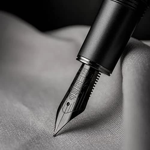 Asvine Hongdian N7 Gray Resin Fountain Pen 0.6mm | Classic Piston Filler, Smooth Writing, Luxury Gift (70-120 chars) thumbnail 6