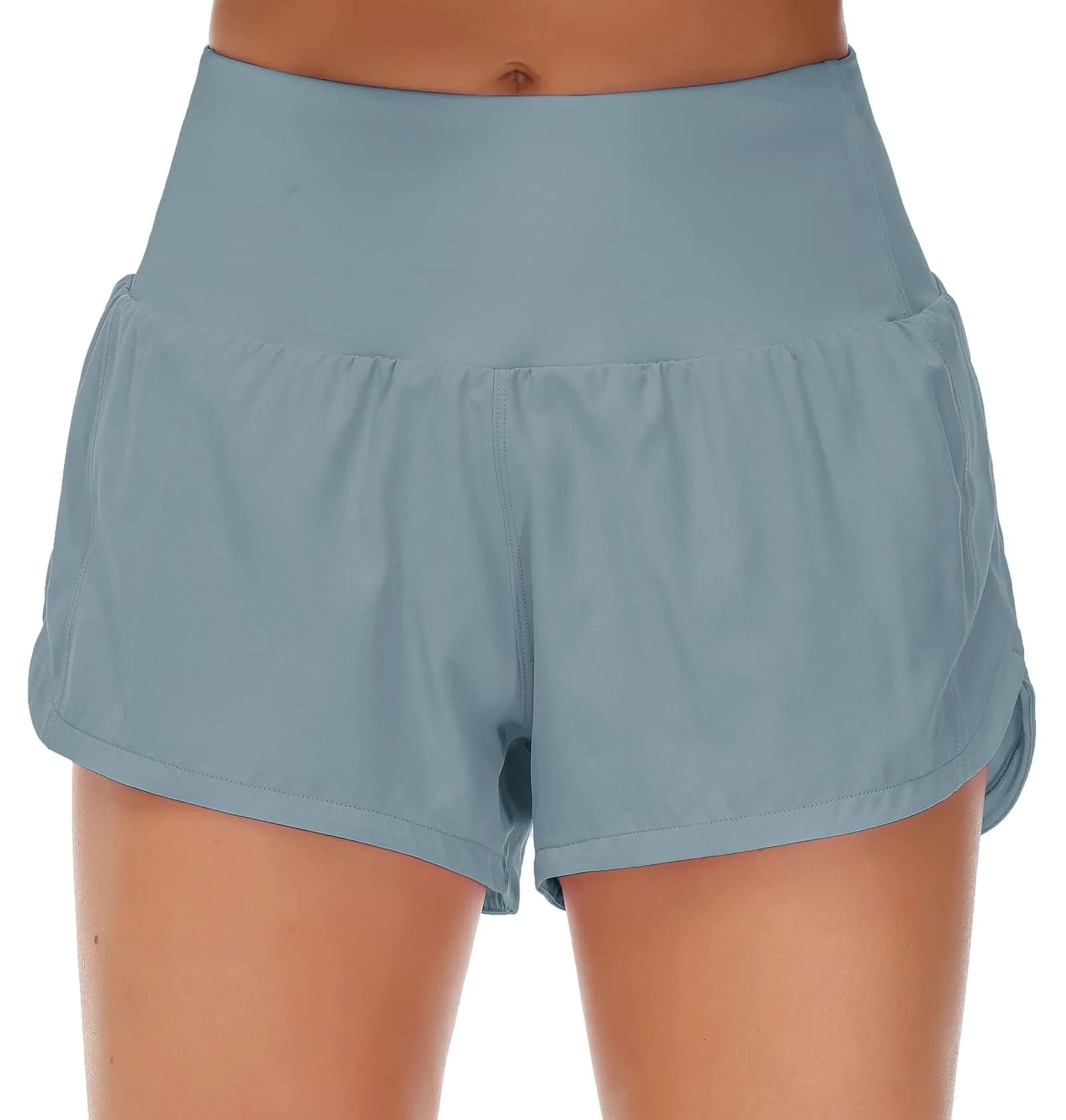 Origiwish Women's High Waisted Running Shorts Quick Dry Workout Shorts | Breathable, Lightweight & Supportive (70-120 chars)