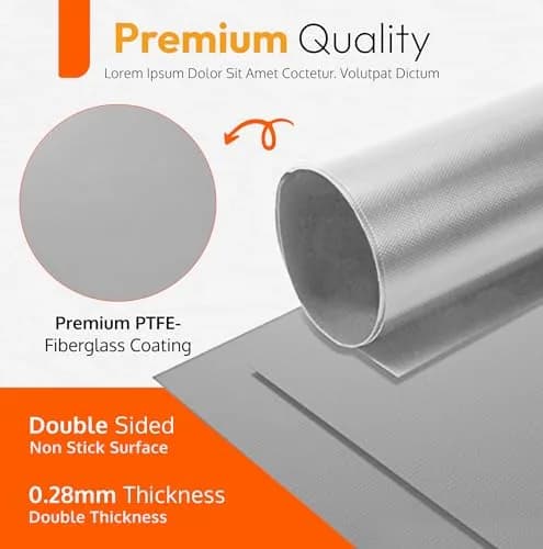 ThreadNanny Oven Liners 2 Pack 43cm x 63.5cm (17"x 25") | Protects Oven from Spills, BPA & PFOA Free thumbnail 4