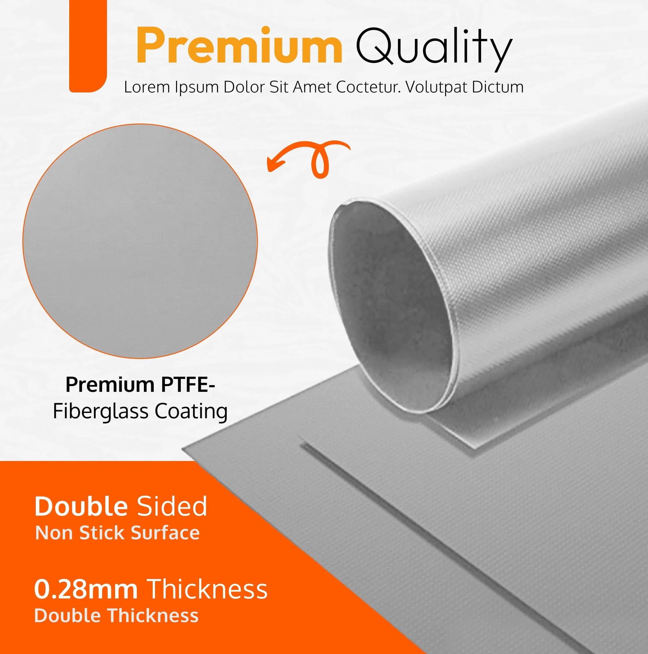 ThreadNanny Oven Liners 2 Pack 43cm x 63.5cm (17"x 25") | Protects Oven from Spills, BPA & PFOA Free - view 4