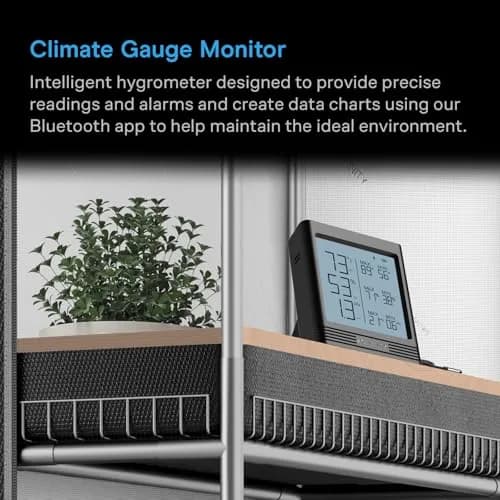 AC Infinity Smart Hygrometer B1 Temperature Humidity VPD Monitor with Bluetooth App | 5.7cm (2.25 in) thumbnail 2