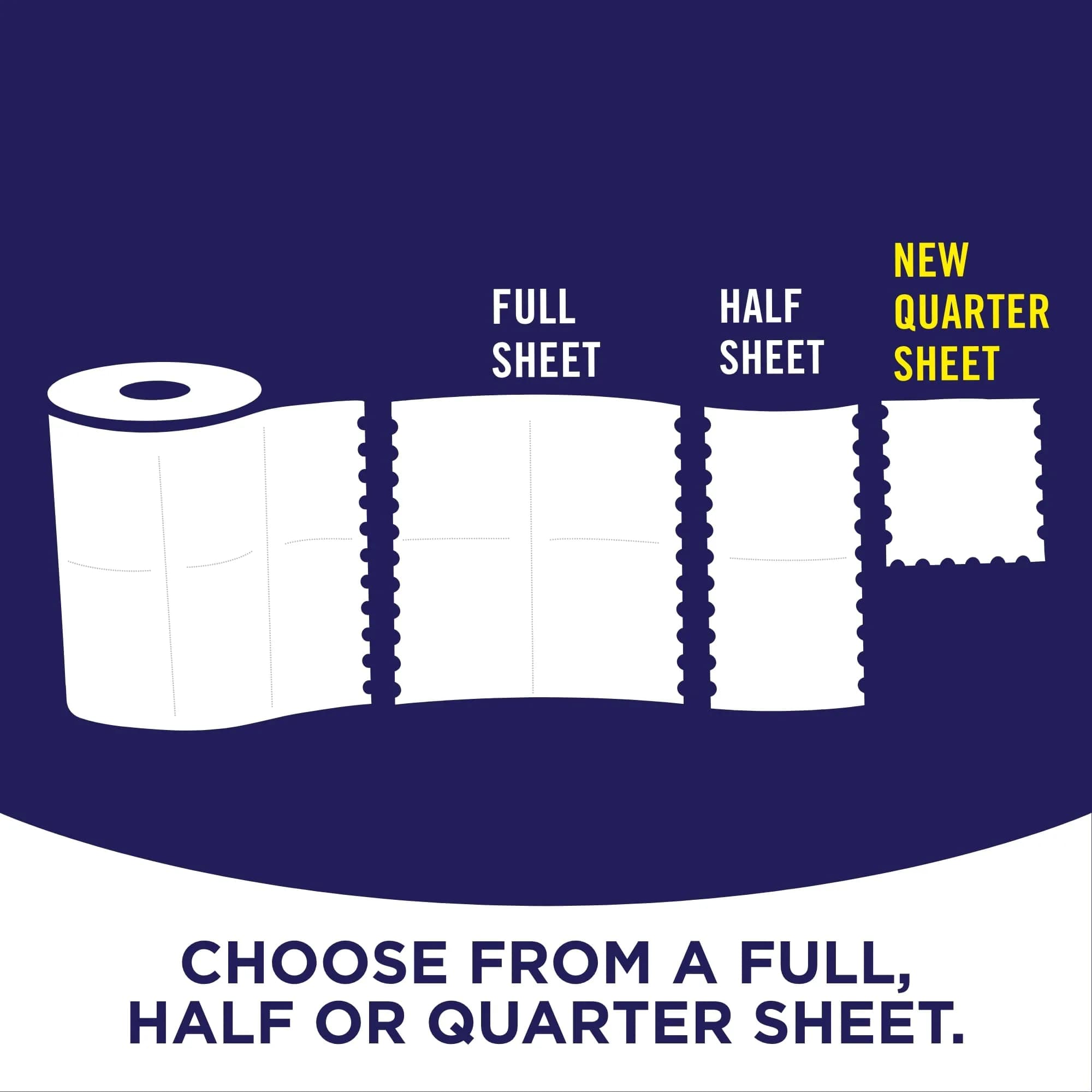 Sparkle Tear-A-Square Paper Towels, 24 Double Rolls (3024 Sheets) | 2-Ply Absorbent & Strong - view 3