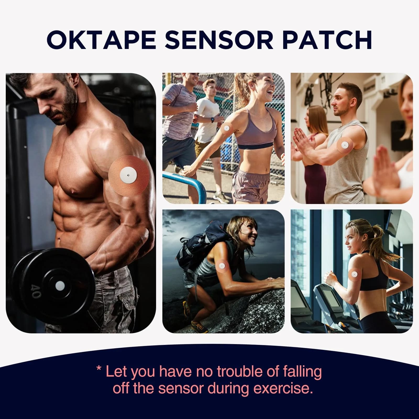 OK TAPE Freestyle Libre Adhesive Patches 15 PCS Beige | Waterproof & Sweatproof CGM Sensor Protection thumbnail 5