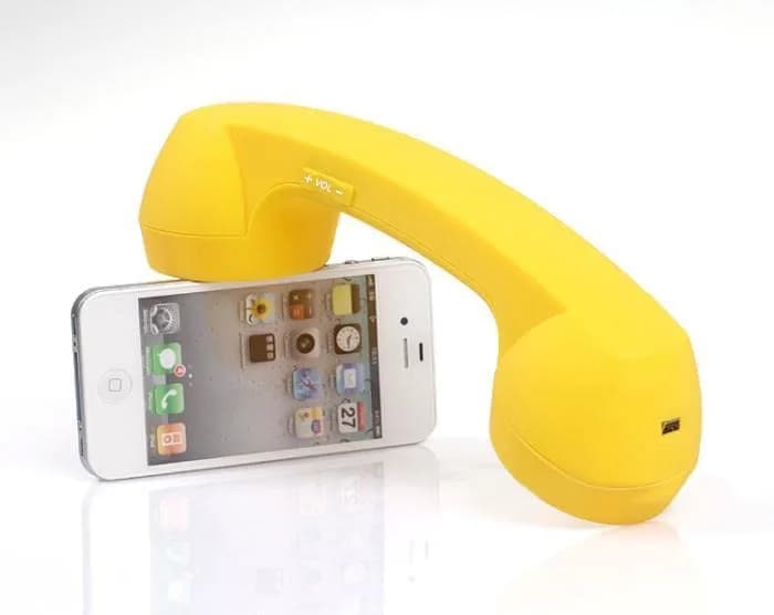 LIONSOUL Retro Bluetooth Handset with USB for Cell Phones & Computers (Yellow) - view 5
